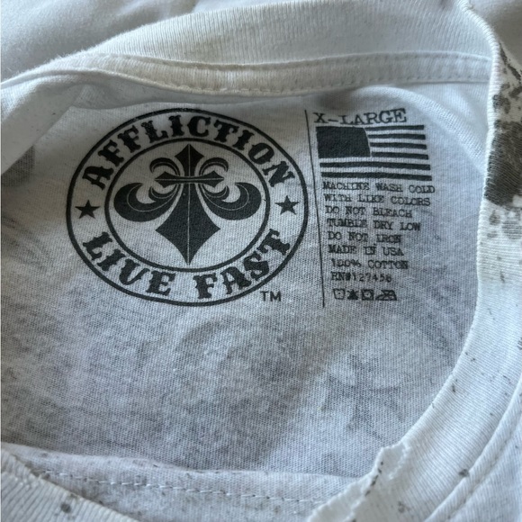Xl men’s affliction T-shirt - Picture 3 of 3
